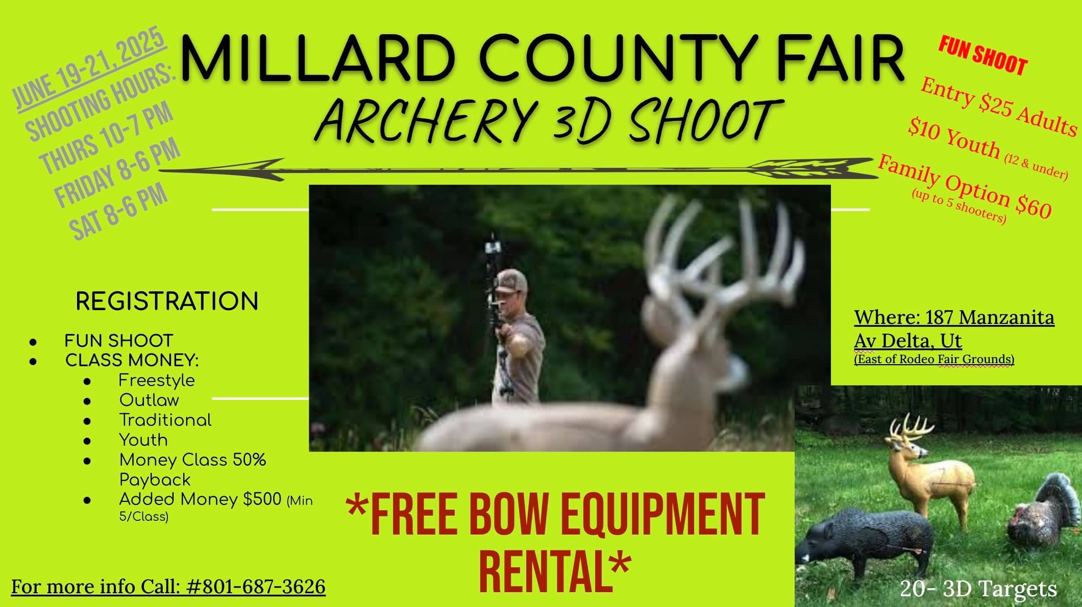 2025 Millard County Fair Archery Shoot Information